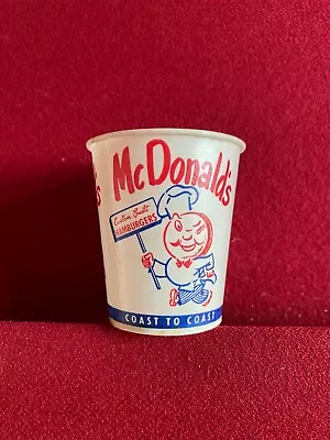 1950's McDonald's Un-Used  SPEEDEE Logo (Courtesy) Paper Cup (Scarce/Vintage) • $69