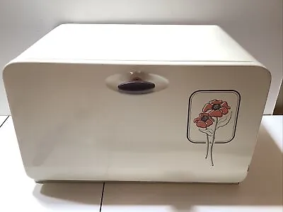 Vintage Ecko Bread Box MCM Retro Poppies Vtg Mid Century Modern • $99.99