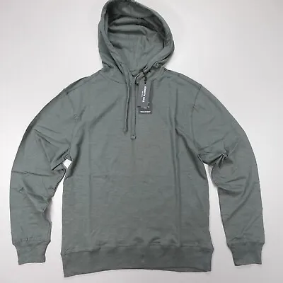 Kenneth Cole Slim Organic Cotton Hoodie Comfort Stretch Lightweight Soft Green • $29.77