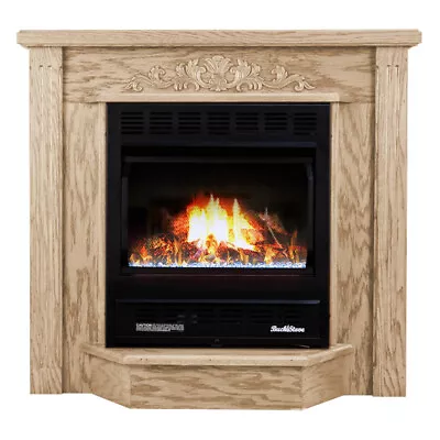 Buck Stove 1127 Deluxe 25K BTU Vent-Free NG/LP Gas Fireplace W/ Blower & Mantel • $1759.40