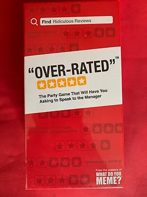 $25 • Buy Tabletop Games: Over-rated (Brand New & Sealed) What Do You Meme Overrated