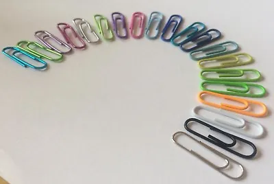 25 X Small Paperclips/Paper Clip 29 Bright & Metallic Colours ~ 2.5cm Paperclip • £0.99