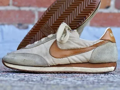 $149.99 • Buy Nike Cascade 1980 Sz 5.5 Tan Brown Vtg 80s Running Shoes Nylon Suede Ldv Oceania