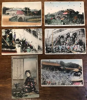 Lot Of 6 Hand Colored Antique Uncirculated Postcards From Nagasaki Japan • $20