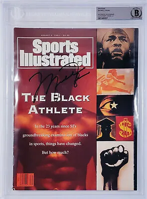 Michael Jordan Autographed SI 1991 Bulls Auto Grade NM/MT 8 Beckett 14880207 • $2950