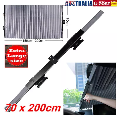 Car Retractable Windshield Windscreen Sun Shade Visor Cover Block Front Window • $19.49