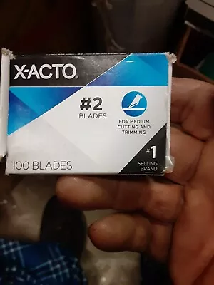 New Genuine X-ACTO® No 2 Bulk Pack Blades For X-Acto Knives 100/Box 079946087000 • $22
