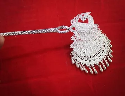 Classic Hair Accessories Tribal Chinese Hand Miao Silver Tassels Hairpin 1piece • $20