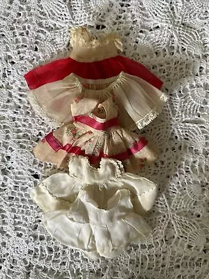 Vintage 8  Doll Dress Slip Lot Ginny Muffie Wendy Madame Alexander Kin Ginger • $25