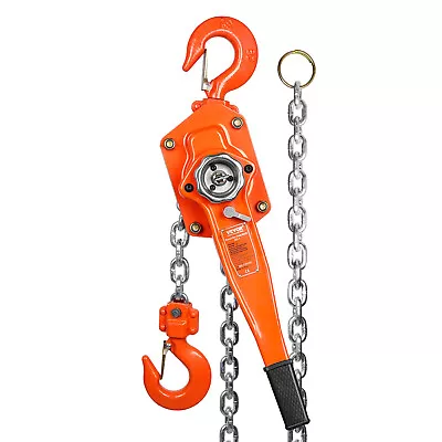 VEVOR Lever Block Chain Hoist G80 Ratchet Hoist 6600lb Capacity 10ft Lifter • £80.39