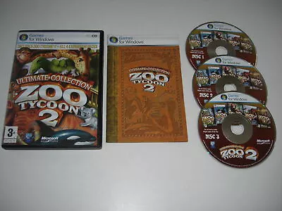 ZOO TYCOON 2 Ultimate Collection Pc Inc Base Game All 4 Add-On Expansion Packs • £34.99