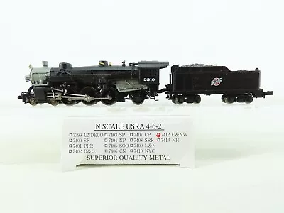 N Scale Model Power 7412 CNW Chicago & Northwestern 4-6-2 Steam Locomotive #2219 • $129.95