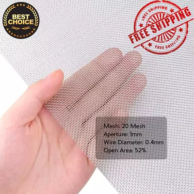 4PACK Stainless Steel Woven Wire Mesh 11.8 X8.2 (300X 210mm) • $9.89