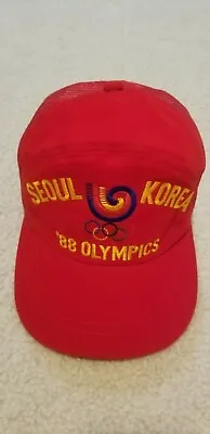 1988 Seoul Olympics Korea Vintage Red Mesh Snapback Cap Hat Trucker G-Dragon • $90