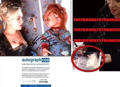 Jennifer Tilly Signed  BRIDE OF CHUCKY  8x10 Photo EXCT PROOF C Tiffany ACOA COA • $89.96