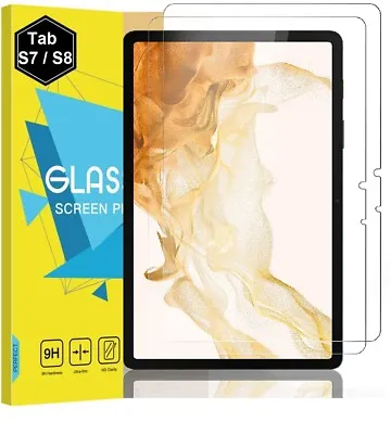 For Samsung Galaxy Tab S7 S8 Tempered Glass Screen Protector SM-T870 SM-T875 11  • £3.99