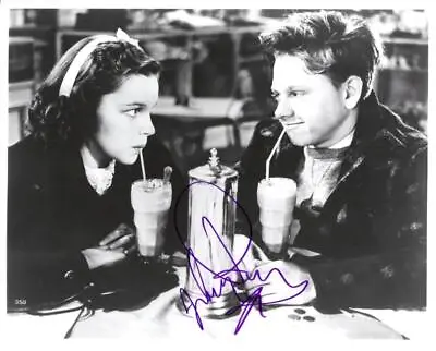 Mickey Rooney Signed Autograph 8x10 Photo - Young Star With Judy Garland • $199.85