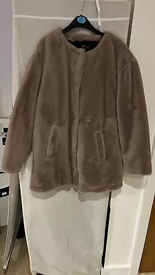 Zara Trf Collection Faux Fur Coat Size M • $18.65