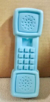 Vintage Fisher Price Blue Fun With Food Phone For Kitchen Set Replacement (A2) • $8.79