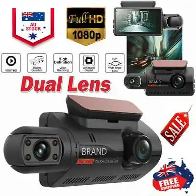 $31.96 • Buy 1080P Front And Rear Dual Lens Car Dash Cam Recorder G Sensor DVR Camera KZ