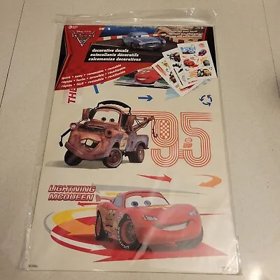 DISNEY CARS Stickups Decals Mater McQueen  Wall Window Reusable Stickers. New • $4