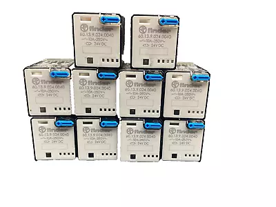 FINDER 60.13.9.024.0040 10A 250V 24VDC RELAY X10pc • $109.36