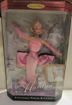 Barbie As Marilyn Monroe GENTLEMEN PREFER BLONDES Hollywood Legends Pink MIP • $171.85