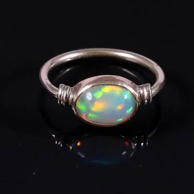 Opal Gemstone 925 Sterling Silver Ring Mother's Day Jewelry All Size EM-131 • $16.28