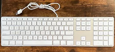 Apple A1243 Wired Keyboard W/ Numeric Keyboard + 2 USB 2.0 Ports • $26.24