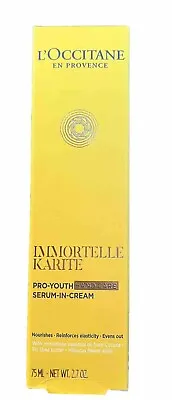 L'Occitane Immortelle Karite Pro Youth Hand Care Serum In Cream Shea Butter • $29.99