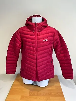 Women's OEX Pink Hooded Kintra Down Jacket - BNWT - UK Size 12 • £89.99