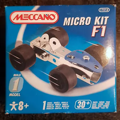 Meccano Micro Kit F1 Metal Model Car Kit New • £8.99