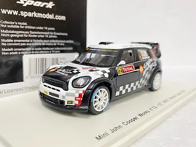 1:43 SPARK MINI JOHN COOPER WORKS WRC MONTE CARLO 2012 #12 Resin Scale Model Car • $53