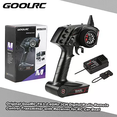 GoolRC TG3 2.4GHz 3CH Digital Radio Remote Control Transmitter For RC Car Boat • $35.99