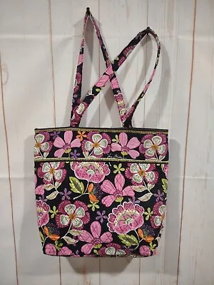 Vera Bradley Snap Button Tote Bag Retired Pirouette Pink Vacation Beach Travel  • $26.99