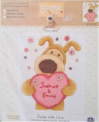 £9.75 • Buy DMC Boofle Counted Cross Stitch Kit With Love 8 X 10   20 X 25cm