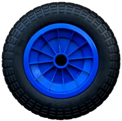 3.50-8 Blue 14  Puncture Proof Launching Trolley Wheel Solid Tyre 35mm Bore • £15.95