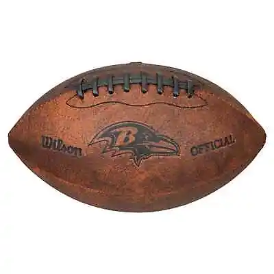 Baltimore Ravens Wilson 11  Inch Throwback Football NFL NEW Vintage Leather • $20.99