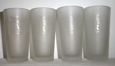 Set 4 Tooheys Extra Dry Frosted Sturdy Hotel Quality Beer Glasses 285ml 13.5cm H • $39.99