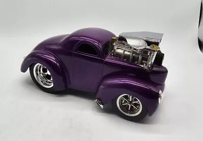 Muscle Machines '41 Willys Coupe Purple Die Cast Car 1:18 Scale NO BOX  • $5.77