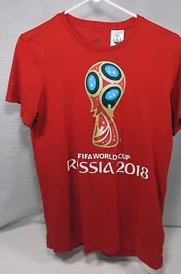 Adidas FIFA Russia 2018 Red Men's T-shirt Sz S • $8.95