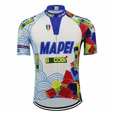 Vintage Mapei Cycling Jersey Mens Cycling Jersey Short Sleeve Bicycles Jersey • $18.57