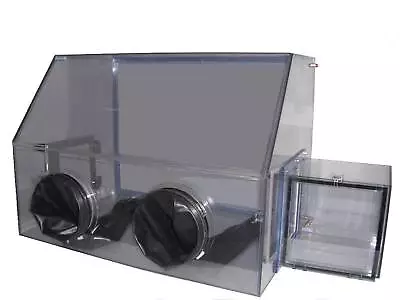 Static Dissipative PVC Glove Box For Labs With Inert Gas Ports & Airlock • $3624