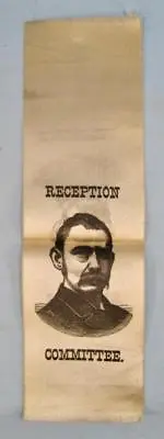 Reception Committee Silk Satin Ribbon A Mfng Co Saint Louis Man With Mustache O • $24.99