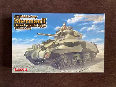 Tasca Model Sherman II Direct Vision Type WW2 Tank 1/35 Scale Model Kit NEW • £33