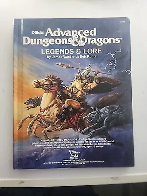 Legends & Lore - AD&D 1st Edition Monster Manual TSR 1984 • $70.02