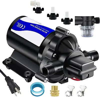 110V On Demand Water Pump 50 Psi Water Pressure Booster For Home Utility Water • $80.39