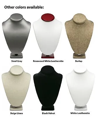 Novel Box™ Necklace Jewelry Display Bust Stand In Various Colors/Sizes • $18.99