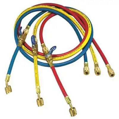 Yellow Jacket 25985 Manifold Hose Set60 InRedYellowBlue • $160.99