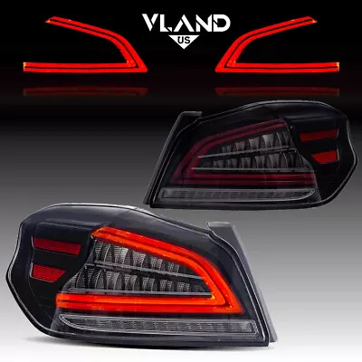 VLAND CLEAR Tail Lights For 2014-2021 Subaru WRX STI LED Rear Brake Lamps LH+RH • $299.99